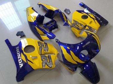 Carénage Moto CBR 250 RR MC22 1991-1998 - Bleu Jaune Vente en Gros