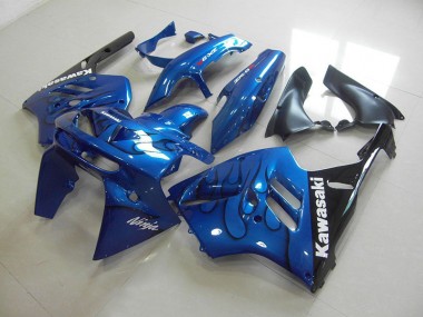 Carénages Moto ZX9R 1994-1997 - Bleu Noir Flamme Vente en Gros