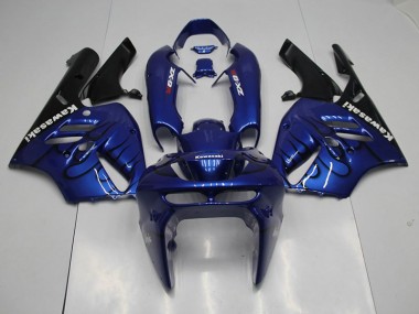 Carénage Moto ZX9R 1994-1997 - Bleu Noir Flamme Vente en Gros