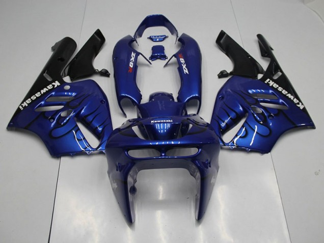 Carénage Moto ZX9R 1994-1997 - Bleu Noir Flamme Vente en Gros Carénage Moto ZX9R 1994-1997 - Bleu Noir Flamme Vente en Gros