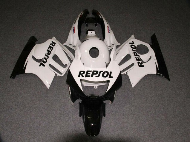 Carénage Moto CBR 600 F3 1995-1998 - Blanc Noir Repsol Vente en Gros Carénage Moto CBR 600 F3 1995-1998 - Blanc Noir Repsol Vente en Gros