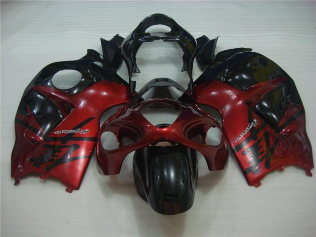 Carénages Moto GSXR 1300 Hayabusa 1996-2007 - Rouge Noir Vente en Gros Carénages Moto GSXR 1300 Hayabusa 1996-2007 - Rouge Noir Vente en Gros
