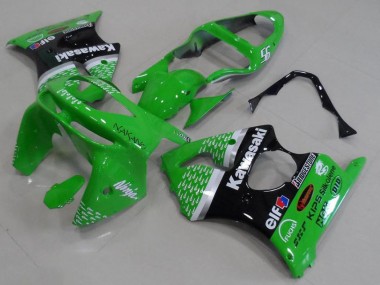 Carénage Moto ZX6R 1998-1999 - Vert Noir Vente en Gros