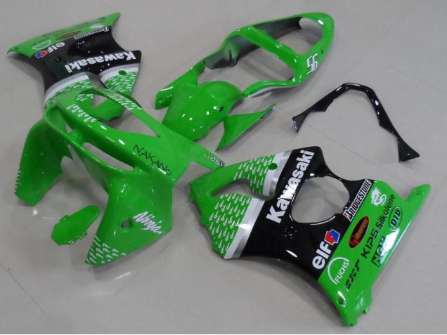 Carénage Moto ZX6R 1998-1999 - Vert Noir Vente en Gros Carénage Moto ZX6R 1998-1999 - Vert Noir Vente en Gros
