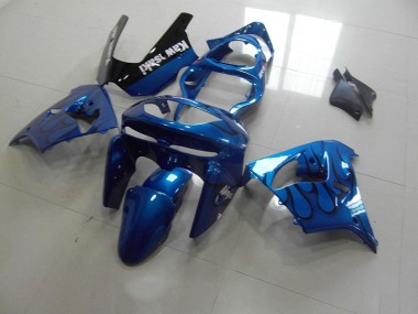 Carénage Moto ZX9R 1998-1999 - Bleu Noir Flamme Vente en Gros