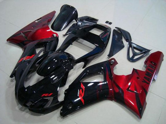 Carénage Moto R1 1998-1999 - Noir Rouge Vente en Gros Carénage Moto R1 1998-1999 - Noir Rouge Vente en Gros