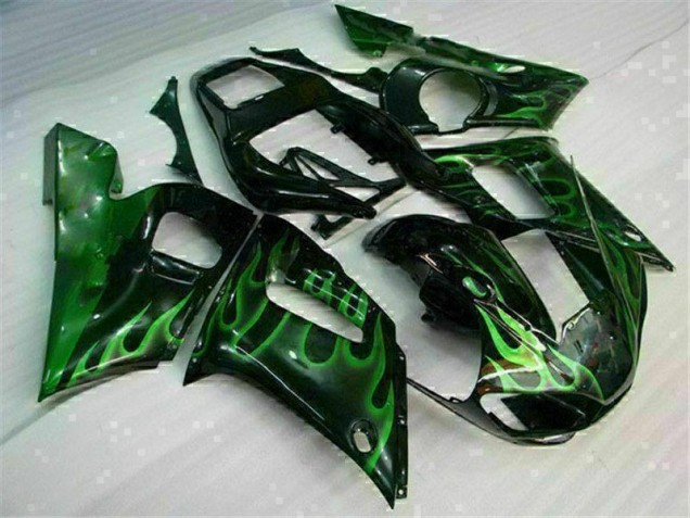 Carénage Moto R6 1998-2002 - Vert Noir Vente en Gros Carénage Moto R6 1998-2002 - Vert Noir Vente en Gros
