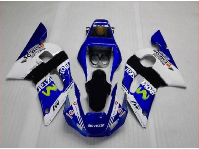 Carénage Moto R6 1998-2002 - Bleu Vert Blanc Vente en Gros Carénage Moto R6 1998-2002 - Bleu Vert Blanc Vente en Gros