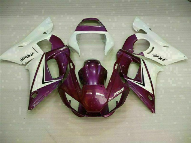 Carénage Moto R6 1998-2002 - Violet Blanc Vente en Gros Carénage Moto R6 1998-2002 - Violet Blanc Vente en Gros