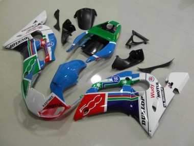 Carénage Moto R6 1998-2002 - Bleu Blanc Vert Rouge Wudy Motul Dunlop Vente en Gros