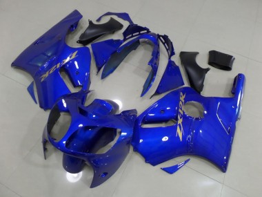 Carénage Moto ZX12R 2000-2001 - Bleu avec Or Décalque Vente en Gros
