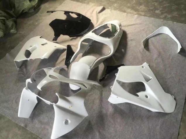 Carénage Moto ZX9R 2000-2001 - Pure Blanc Noir Brillant Vente en Gros Carénage Moto ZX9R 2000-2001 - Pure Blanc Noir Brillant Vente en Gros