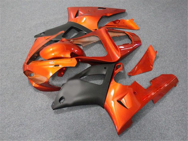 Carénage Moto R1 2000-2001 - Orange Noir Vente en Gros Carénage Moto R1 2000-2001 - Orange Noir Vente en Gros