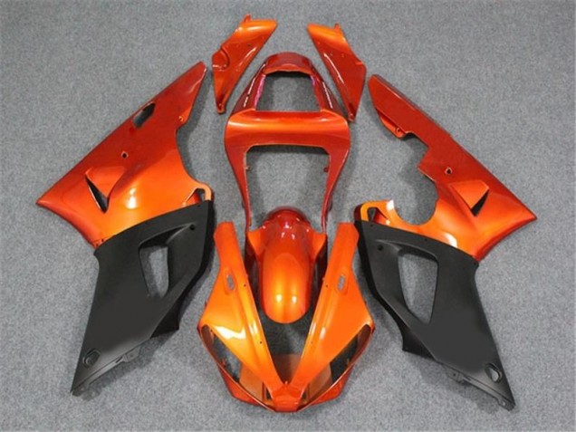 Carénage Moto R1 2000-2001 - Orange Noir Vente en Gros Carénage Moto R1 2000-2001 - Orange Noir Vente en Gros