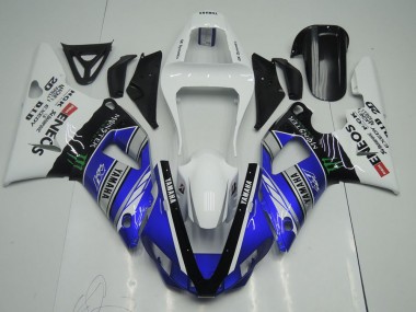 Carénage Moto R1 2000-2001 - Bleu Blanc ENEOS Monster Vente en Gros