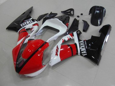 Carénage Moto R1 2000-2001 - Rouge Noir Blanc Courses Version Vente en Gros
