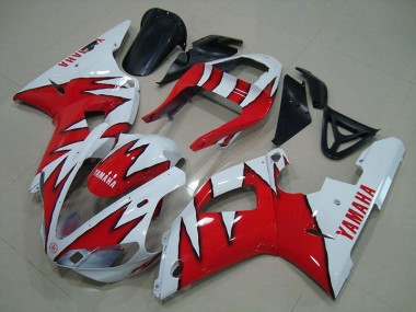 Carénage Moto R1 2000-2001 - Blanc Rouge Flamme Vente en Gros