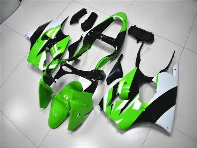 Carénage Moto ZX6R 2000-2002 - Vert Blanc Noir Vente en Gros Carénage Moto ZX6R 2000-2002 - Vert Blanc Noir Vente en Gros