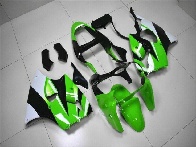 Carénage Moto ZX6R 2000-2002 - Vert Blanc Noir Vente en Gros Carénage Moto ZX6R 2000-2002 - Vert Blanc Noir Vente en Gros