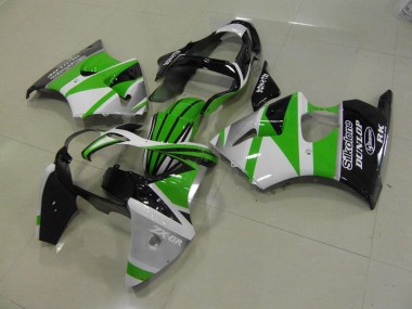 Carénage Moto ZX6R 2000-2002 - Vert Blanc Bande Vente en Gros