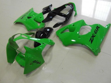 Carénage Moto ZX6R 2000-2002 - Vert Noir Tail Vente en Gros