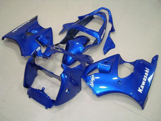 Carénage Moto ZX6R 2000-2002 - Bleu avec Blanc Décalque Vente en Gros Carénage Moto ZX6R 2000-2002 - Bleu avec Blanc Décalque Vente en Gros