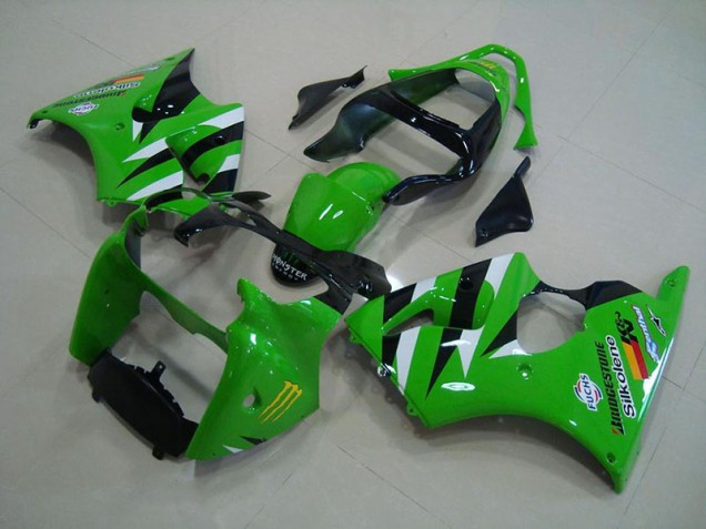 Carénage Moto ZX6R 2000-2002 - Vert Noir Vente en Gros Carénage Moto ZX6R 2000-2002 - Vert Noir Vente en Gros