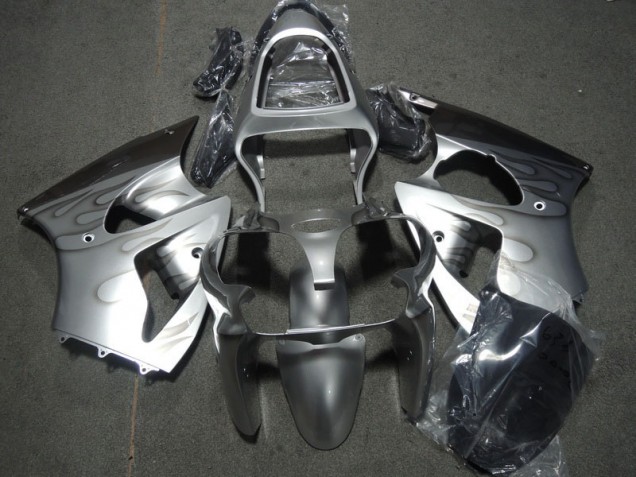 Carénage Moto ZX6R 2000-2002 - Argent Flamme Vente en Gros Carénage Moto ZX6R 2000-2002 - Argent Flamme Vente en Gros