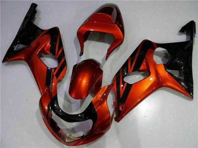 Carénage Moto GSXR 1000 K1 2000-2002 - Orange Noir Vente en Gros Carénage Moto GSXR 1000 K1 2000-2002 - Orange Noir Vente en Gros