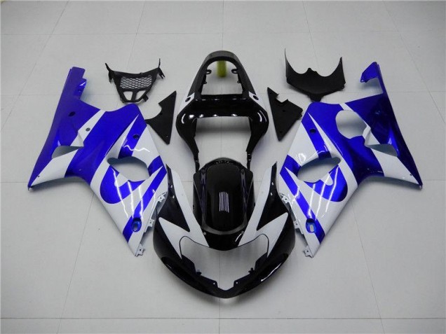 Carénage Moto GSXR 1000 K1 2000-2002 - Bleu Blanc Vente en Gros Carénage Moto GSXR 1000 K1 2000-2002 - Bleu Blanc Vente en Gros
