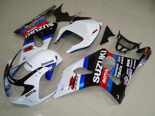 Carénage Moto GSXR 1000 K1 2000-2002 - Noir Blanc Bleu Vente en Gros Carénage Moto GSXR 1000 K1 2000-2002 - Noir Blanc Bleu Vente en Gros
