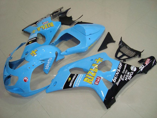 Carénage Moto GSXR 1000 K1 2000-2002 - Light Bleu Noir Vente en Gros Carénage Moto GSXR 1000 K1 2000-2002 - Light Bleu Noir Vente en Gros