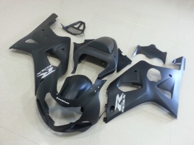 Carénage Moto GSXR 1000 K1 2000-2002 - Noir Mat avec Argent GSXR Vente en Gros