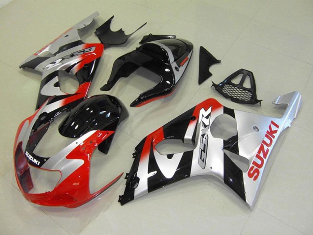 Carénage Moto GSXR 1000 K1 2000-2002 - Rouge Argent Vente en Gros