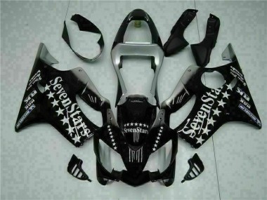 Carénage Moto CBR 600 F4i 2001-2003 - Noir Blanc SevenStarss Vente en Gros