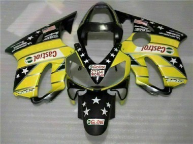 Carénage Moto CBR 600 F4i 2001-2003 - Jaune Noir Castrol Cycle World Vente en Gros