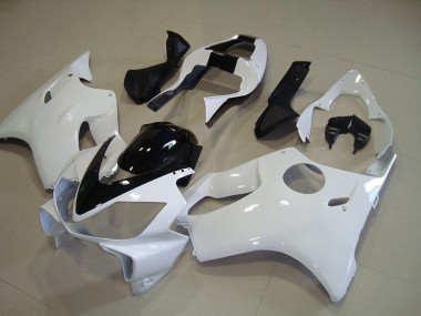Carénage Moto CBR 600 F4i 2001-2003 - Blanc avec Noir Bande Vente en Gros