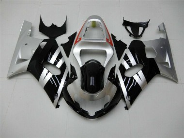 Carénage Moto GSXR 600 / 750 K1 K2 K3 2001-2003 - Noir Argent Vente en Gros