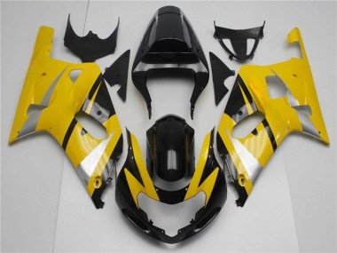 Carénages Moto GSXR 600 / 750 K1 K2 K3 2001-2003 - Jaune Noir Vente en Gros