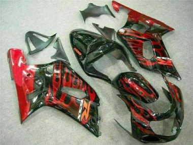 Carénage Moto GSXR 600 / 750 K1 K2 K3 2001-2003 - Rouge Noir Vente en Gros