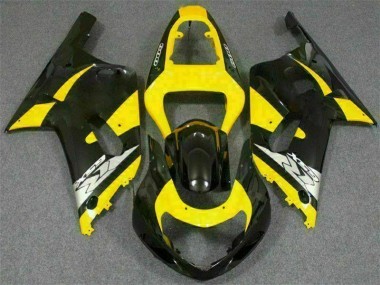 Carénage Moto GSXR 600 / 750 K1 K2 K3 2001-2003 - Jaune Noir Vente en Gros