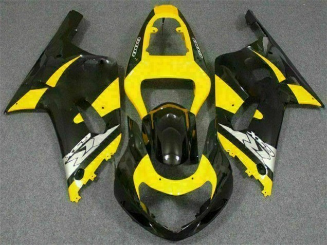 Carénage Moto GSXR 600 / 750 K1 K2 K3 2001-2003 - Jaune Noir Vente en Gros Carénage Moto GSXR 600 / 750 K1 K2 K3 2001-2003 - Jaune Noir Vente en Gros
