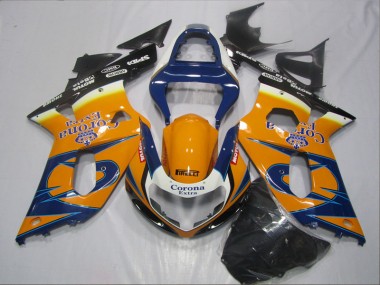 Carénage Moto GSXR 600 K1 K2 K3 2001-2003 - Bleu Orange Corona Extra Vente en Gros