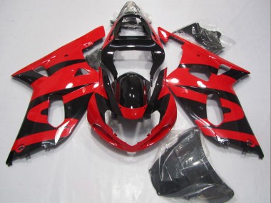 Carénage Moto GSXR 600 K1 K2 K3 2001-2003 - Noir Rouge Vente en Gros