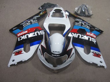 Carénage Moto GSXR 600 K1 K2 K3 2001-2003 - Blanc Bleu Motul Vente en Gros