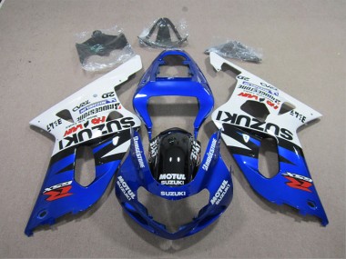 Carénages Moto GSXR 600 K1 K2 K3 2001-2003 - Bleu Blanc Motul Vente en Gros