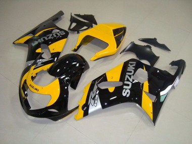 Carénage Moto GSXR 750 K1 K2 K3 2001-2003 - Jaune Noir Vente en Gros