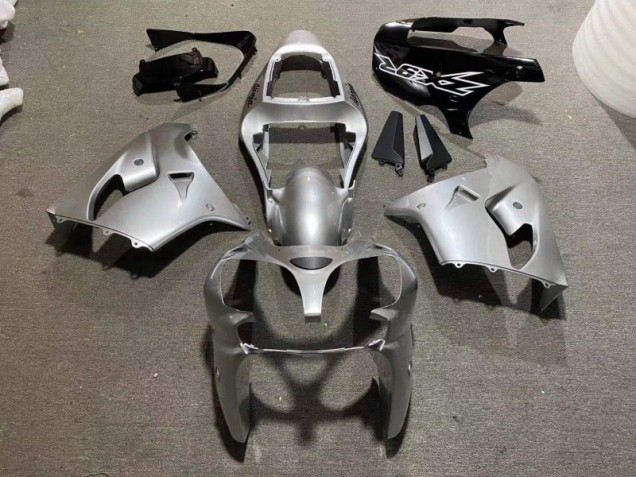 Carénage Moto ZX9R 2002-2003 - Argent Noir Brillant Vente en Gros Carénage Moto ZX9R 2002-2003 - Argent Noir Brillant Vente en Gros