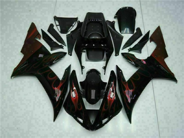 Kit Carénages Motos Complet R1 2002-2003 - Noir Vente en Gros Kit Carénages Motos Complet R1 2002-2003 - Noir Vente en Gros