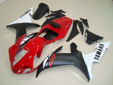 Carénage Moto R1 2002-2003 - Noir Mat Rouge Vente en Gros